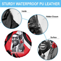 Stokely Carmichael Spare Tire Cover Abstract Design Black Power Text Civil Rights Activist - Wonder Print Shop