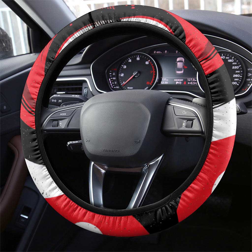 Stokely Carmichael Steering Wheel Cover Abstract Design Black Power Text Civil Rights Activist - Wonder Print Shop
