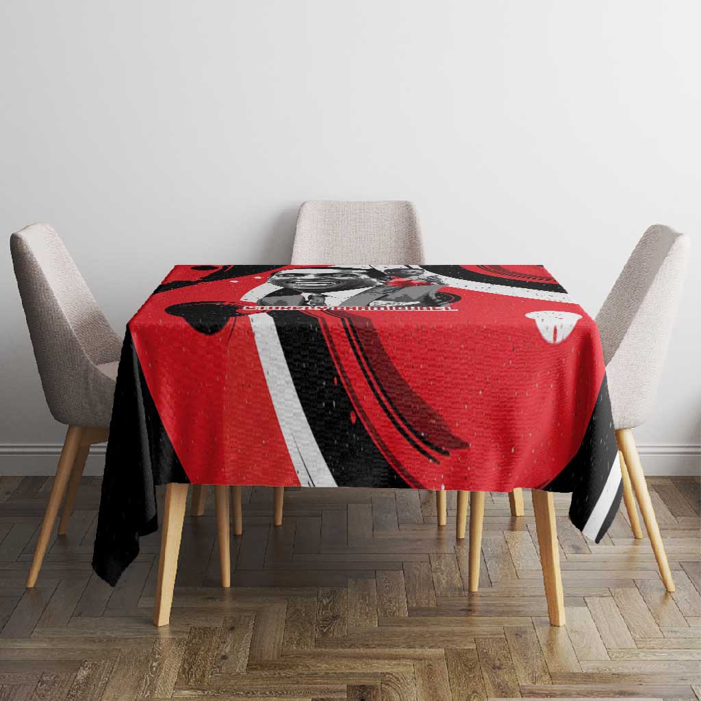 Stokely Carmichael Tablecloth Abstract Design Black Power Text Civil Rights Activist - Wonder Print Shop