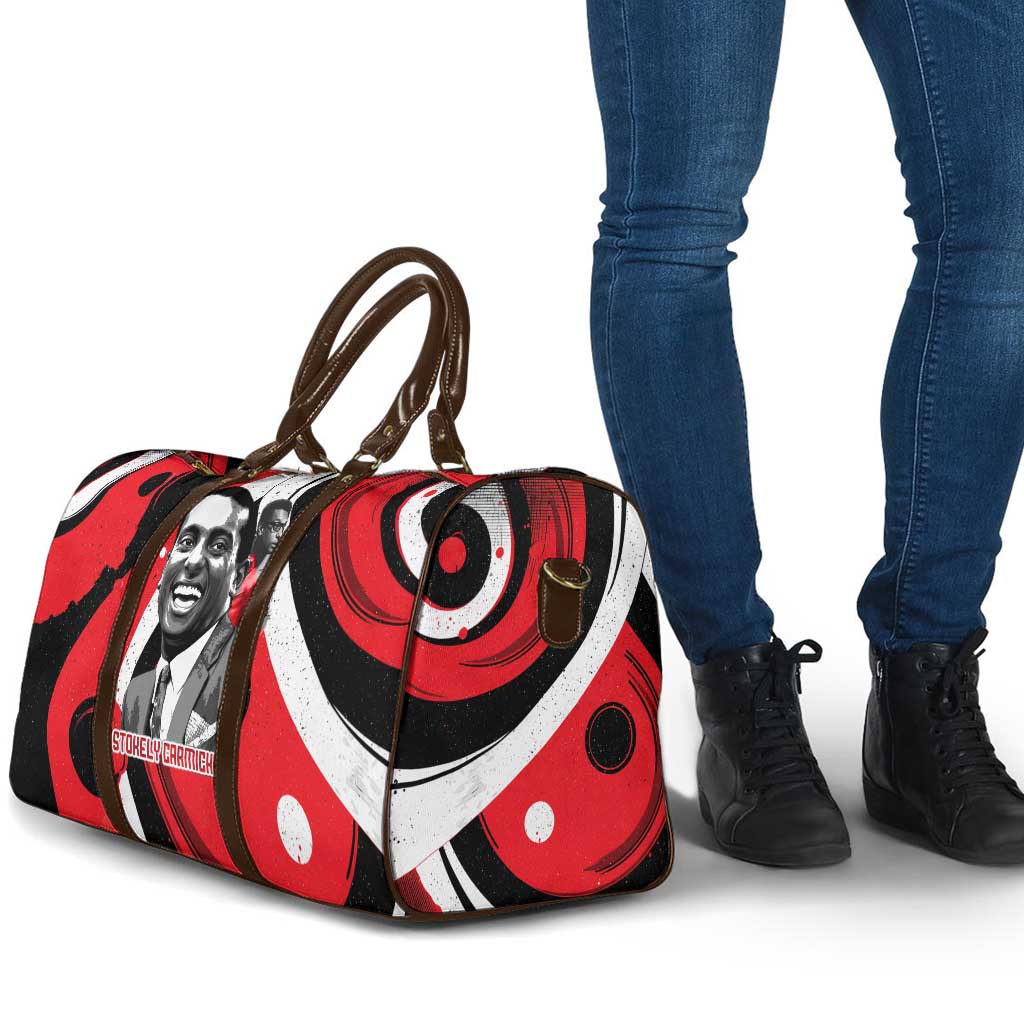 Stokely Carmichael Travel Bag Abstract Design Black Power Text Civil Rights Activist - Wonder Print Shop