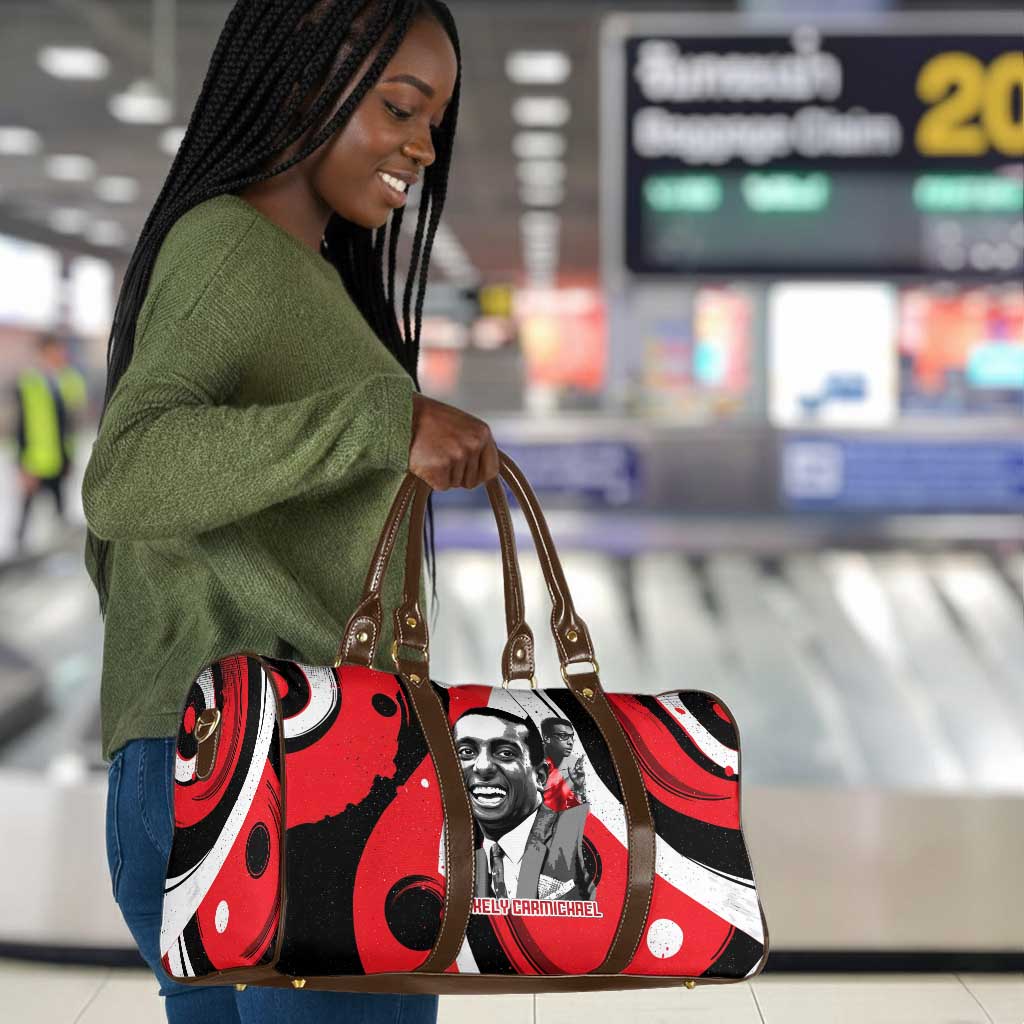 Stokely Carmichael Travel Bag Abstract Design Black Power Text Civil Rights Activist - Wonder Print Shop