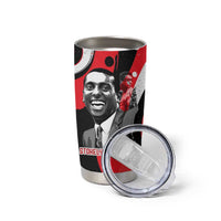 Stokely Carmichael Tumbler Cup Abstract Design Black Power Text Civil Rights Activist - Wonder Print Shop