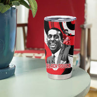 Stokely Carmichael Tumbler Cup Abstract Design Black Power Text Civil Rights Activist - Wonder Print Shop