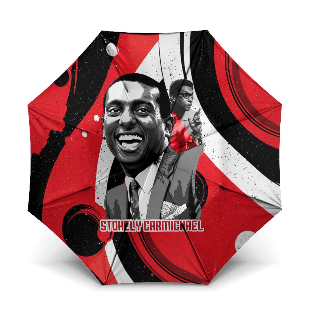 Stokely Carmichael Umbrella Abstract Design Black Power Text Civil Rights Activist - Wonder Print Shop