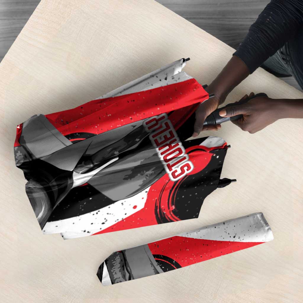 Stokely Carmichael Umbrella Abstract Design Black Power Text Civil Rights Activist - Wonder Print Shop
