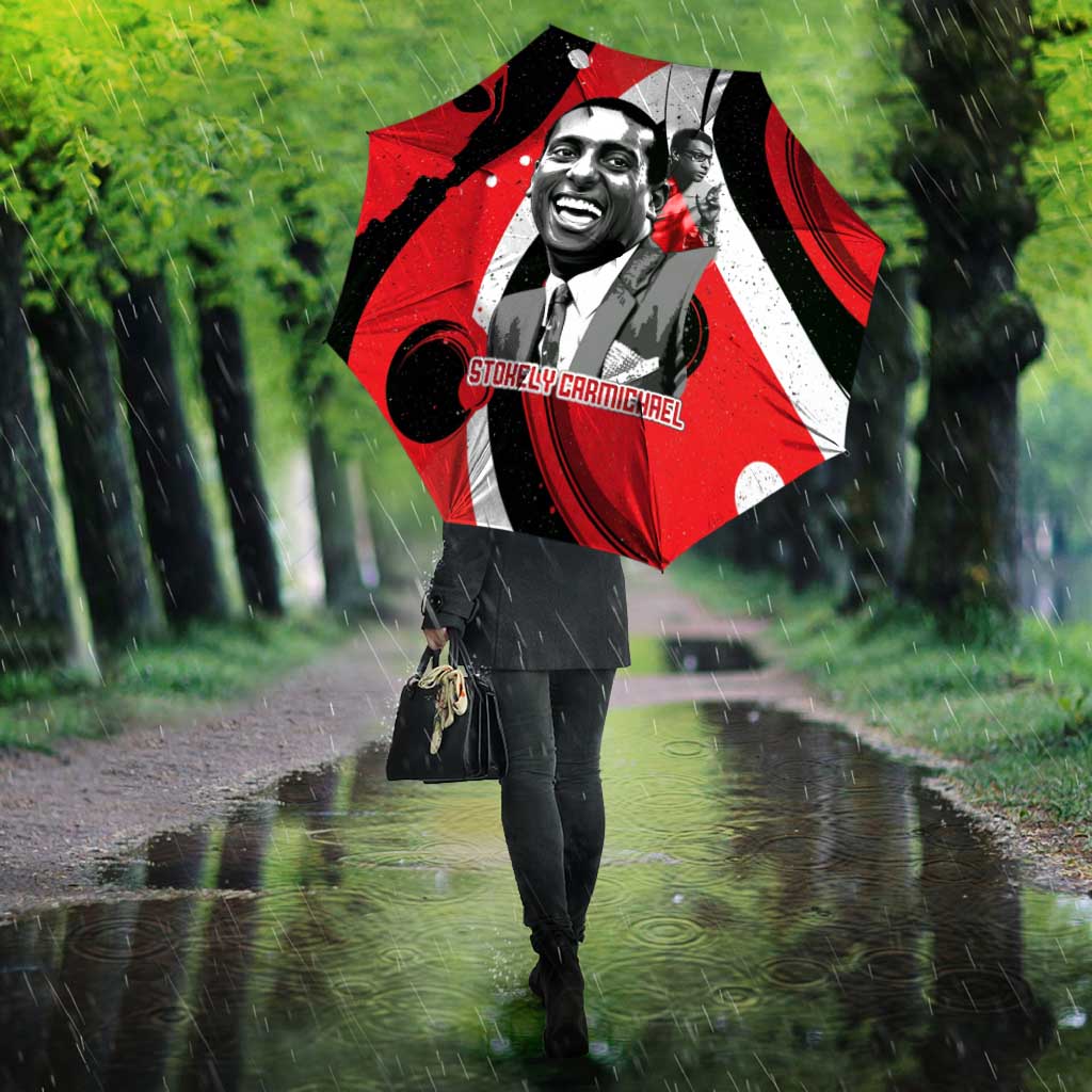 Stokely Carmichael Umbrella Abstract Design Black Power Text Civil Rights Activist - Wonder Print Shop