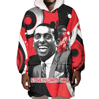 Stokely Carmichael Wearable Blanket Hoodie Abstract Design Black Power Text Civil Rights Activist - Wonder Print Shop