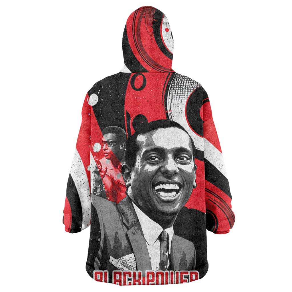 Stokely Carmichael Wearable Blanket Hoodie Abstract Design Black Power Text Civil Rights Activist - Wonder Print Shop