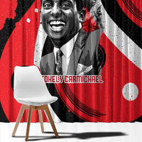 Stokely Carmichael Window Curtain Abstract Design Black Power Text Civil Rights Activist - Wonder Print Shop