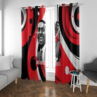Stokely Carmichael Window Curtain Abstract Design Black Power Text Civil Rights Activist - Wonder Print Shop
