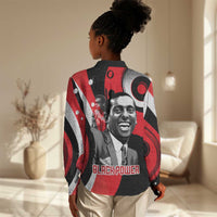 Stokely Carmichael Women Casual Shirt Abstract Design Black Power Text Civil Rights Activist - Wonder Print Shop