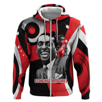 Stokely Carmichael Zip Hoodie Abstract Design Black Power Text Civil Rights Activist - Wonder Print Shop