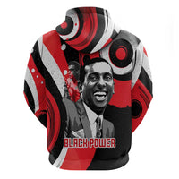 Stokely Carmichael Zip Hoodie Abstract Design Black Power Text Civil Rights Activist - Wonder Print Shop