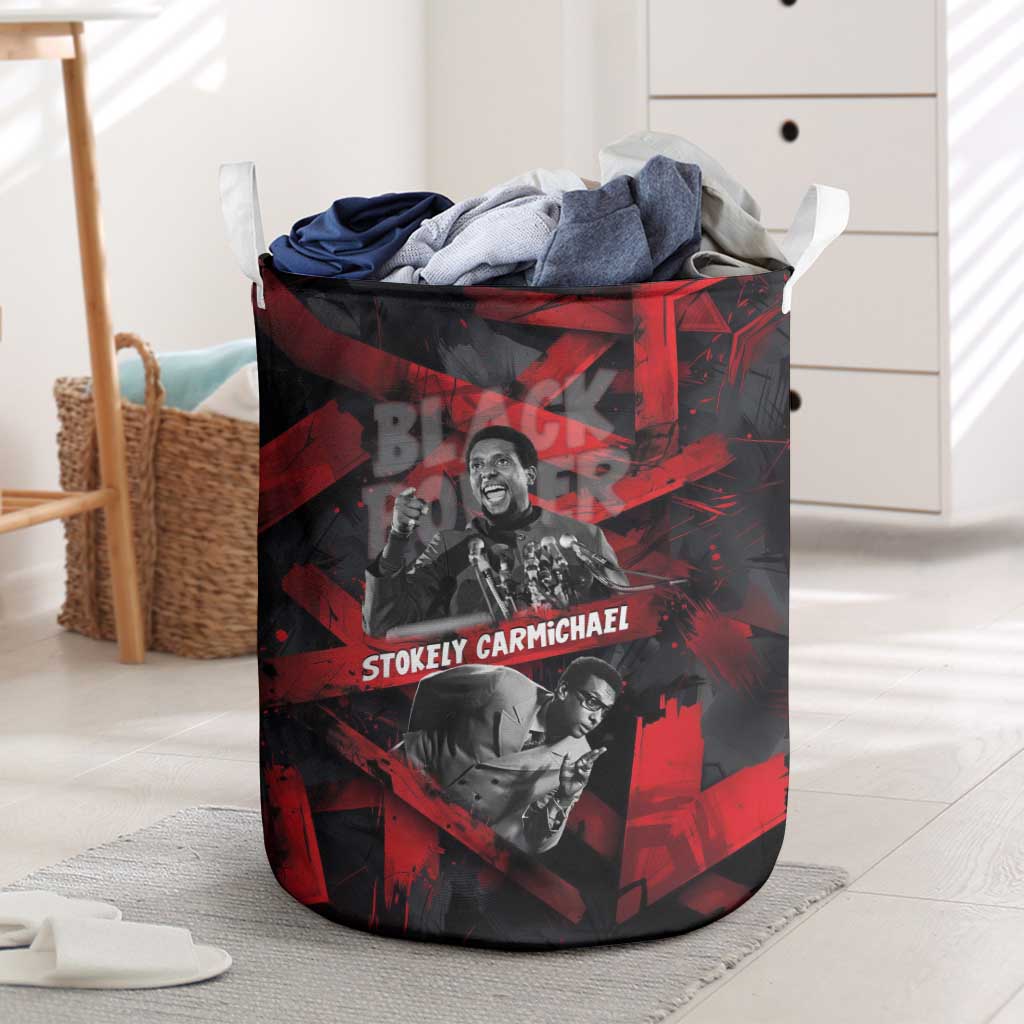Stokely Carmichael Laundry Basket Graphic Design Black Power Quote Powerful Speech Civil Rights - Wonder Print Shop