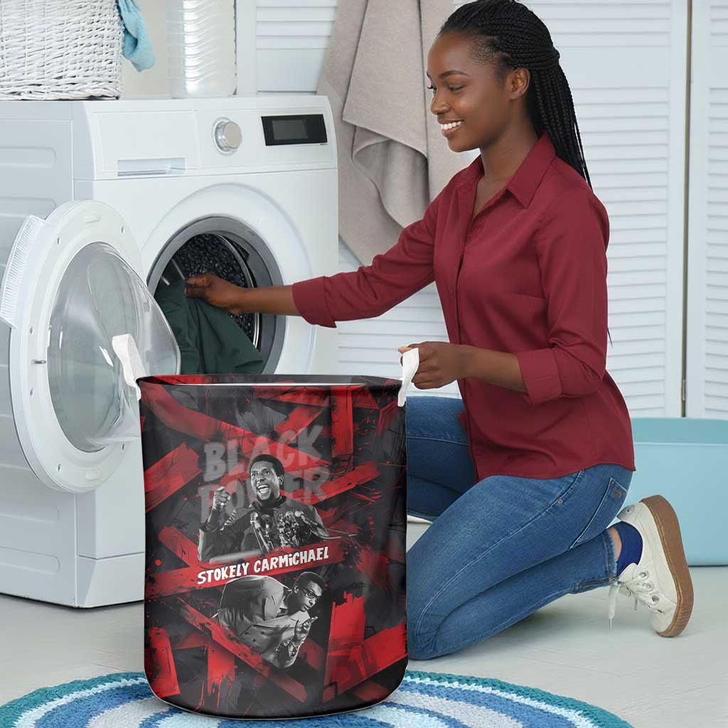 Stokely Carmichael Laundry Basket Graphic Design Black Power Quote Powerful Speech Civil Rights - Wonder Print Shop