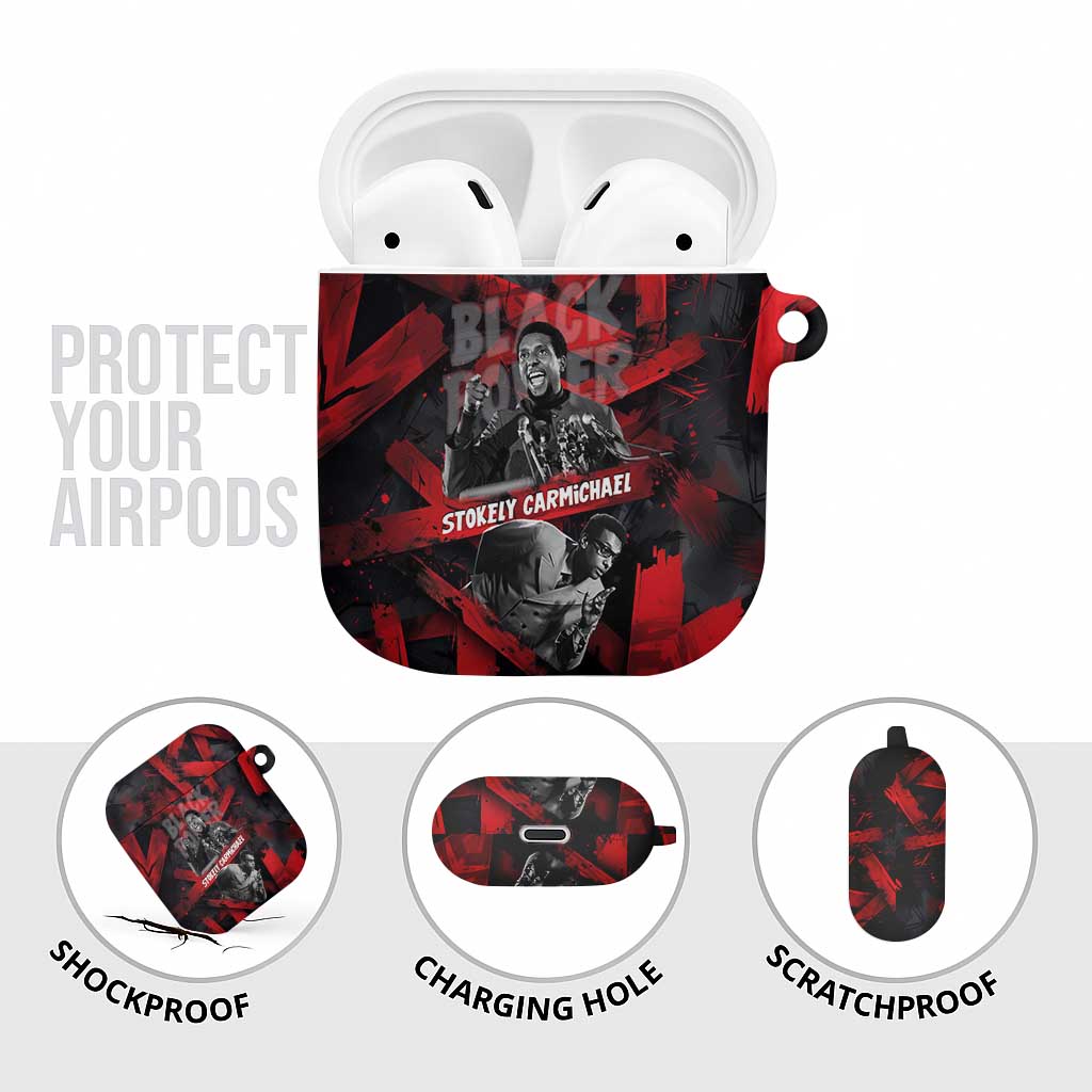 Stokely Carmichael AirPods Case Graphic Design Black Power Quote Powerful Speech Civil Rights - Wonder Print Shop