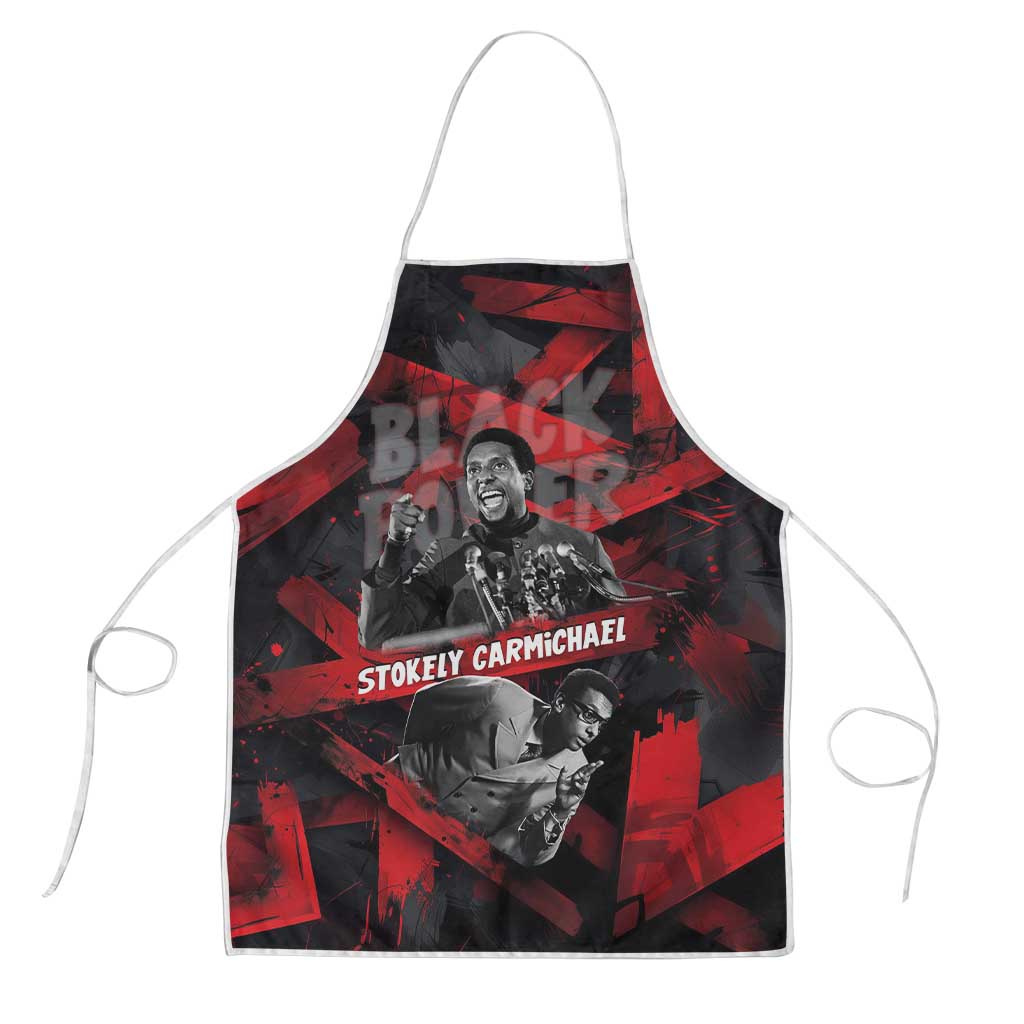 Stokely Carmichael Apron Graphic Design Black Power Quote Powerful Speech Civil Rights - Wonder Print Shop