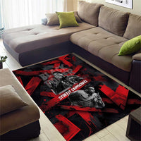 Stokely Carmichael Area Rug Graphic Design Black Power Quote Powerful Speech Civil Rights - Wonder Print Shop