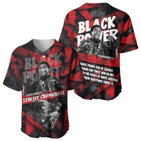 Stokely Carmichael Baseball Jersey Graphic Design Black Power Quote Powerful Speech Civil Rights - Wonder Print Shop