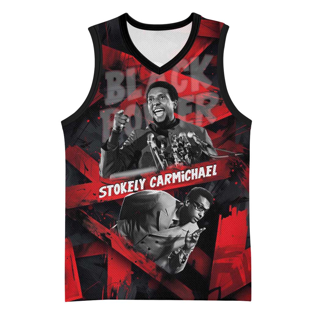 Stokely Carmichael Basketball Jersey Graphic Design Black Power Quote Powerful Speech Civil Rights - Wonder Print Shop