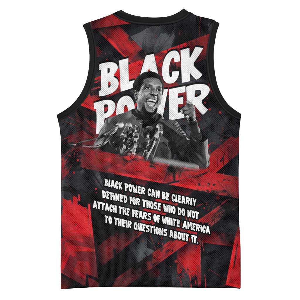 Stokely Carmichael Basketball Jersey Graphic Design Black Power Quote Powerful Speech Civil Rights - Wonder Print Shop