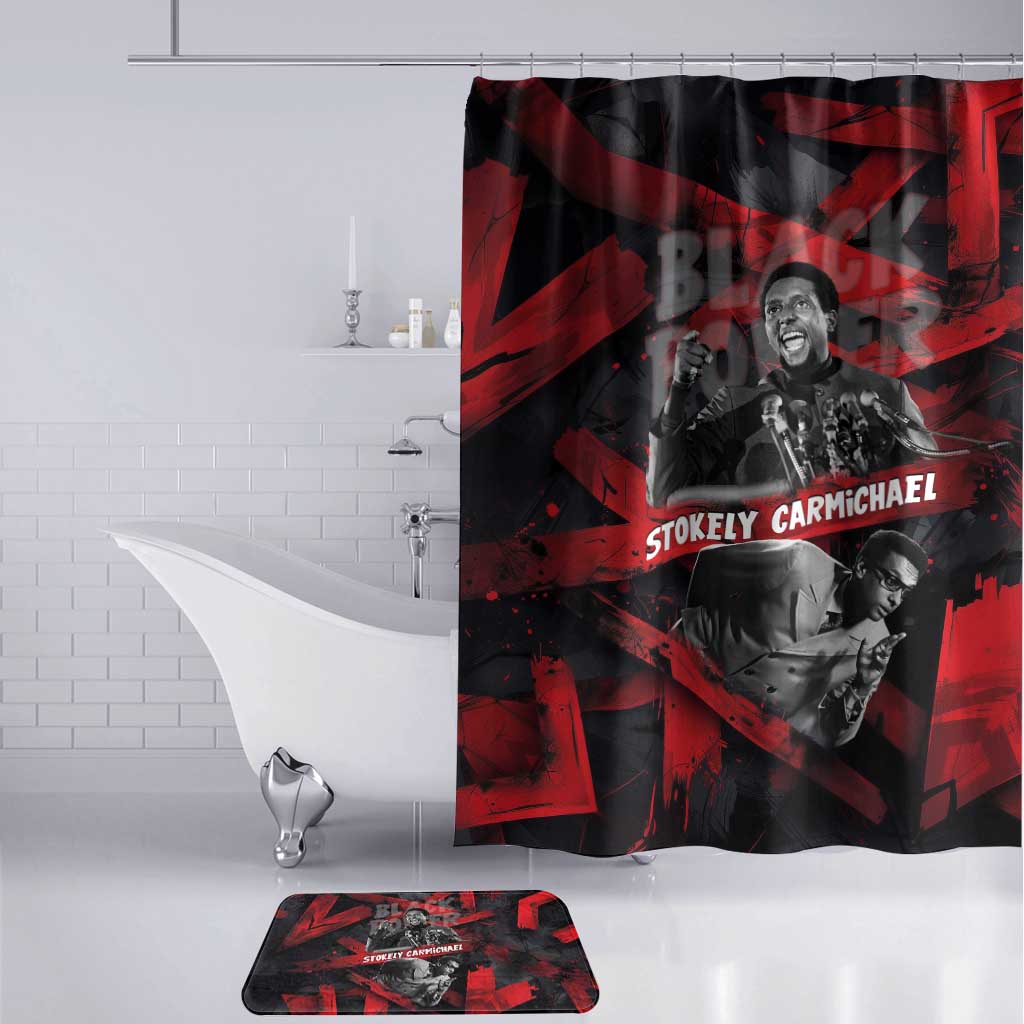 Stokely Carmichael Bathroom Set Graphic Design Black Power Quote Powerful Speech Civil Rights - Wonder Print Shop