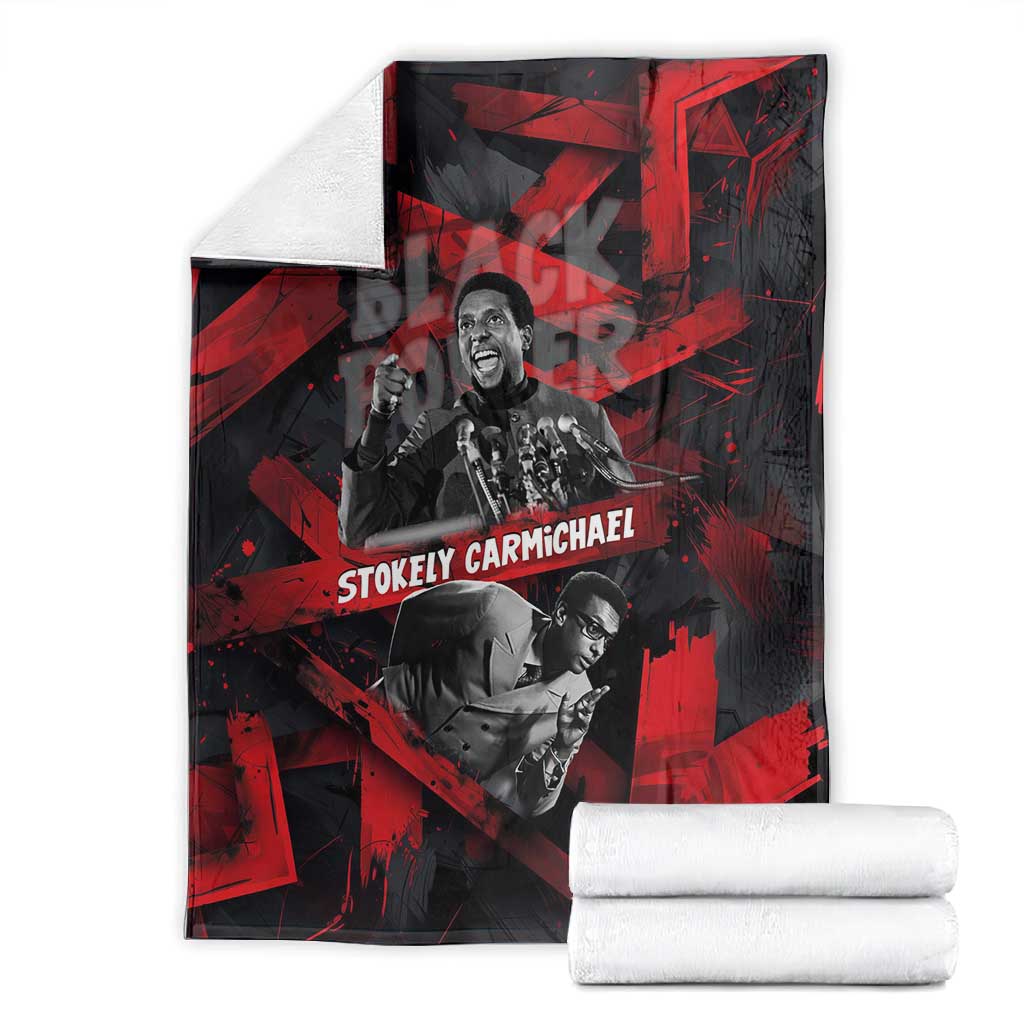 Stokely Carmichael Blanket Graphic Design Black Power Quote Powerful Speech Civil Rights - Wonder Print Shop