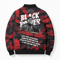 Stokely Carmichael Bomber Puffer Jacket Graphic Design Black Power Quote Powerful Speech Civil Rights - Wonder Print Shop