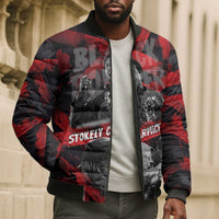 Stokely Carmichael Bomber Puffer Jacket Graphic Design Black Power Quote Powerful Speech Civil Rights - Wonder Print Shop