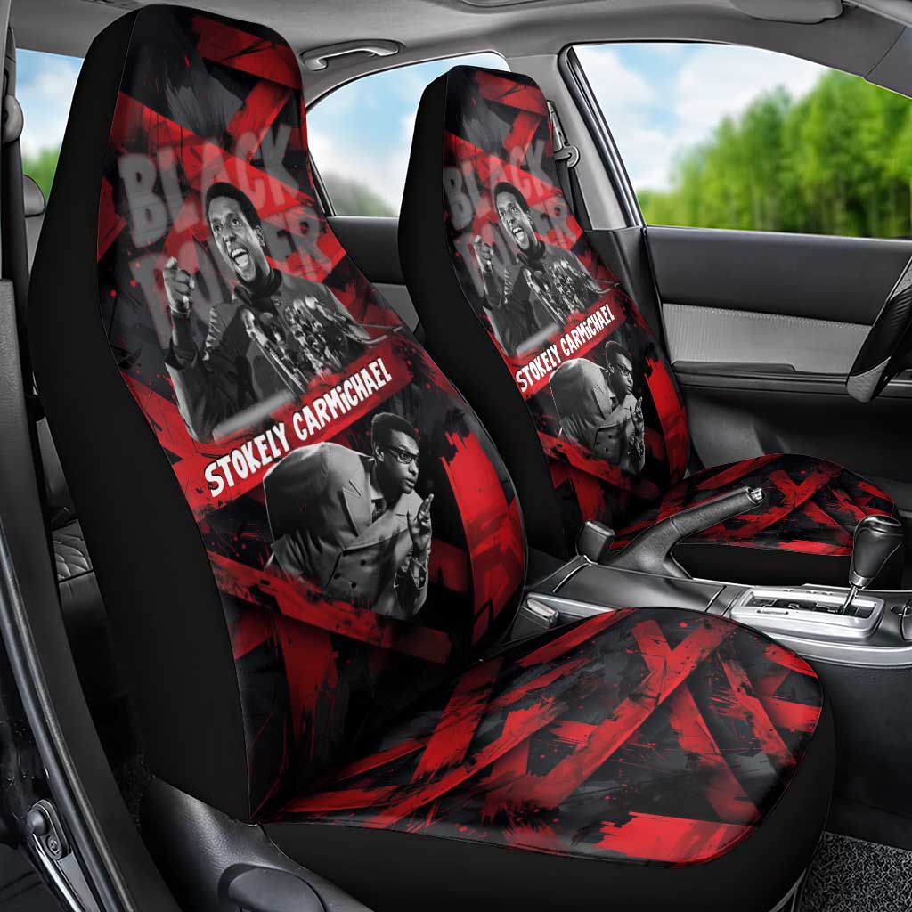 Stokely Carmichael Car Seat Cover Graphic Design Black Power Quote Powerful Speech Civil Rights - Wonder Print Shop