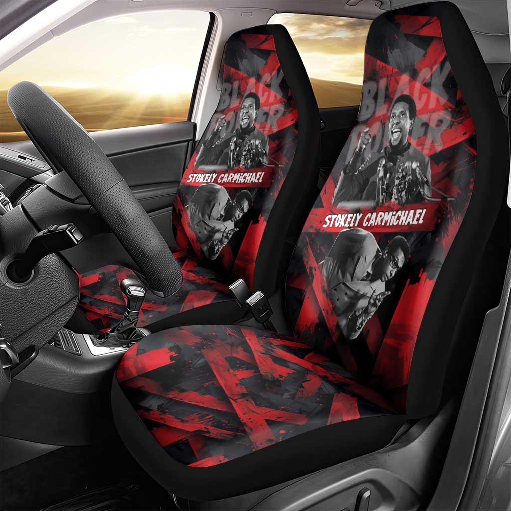 Stokely Carmichael Car Seat Cover Graphic Design Black Power Quote Powerful Speech Civil Rights - Wonder Print Shop