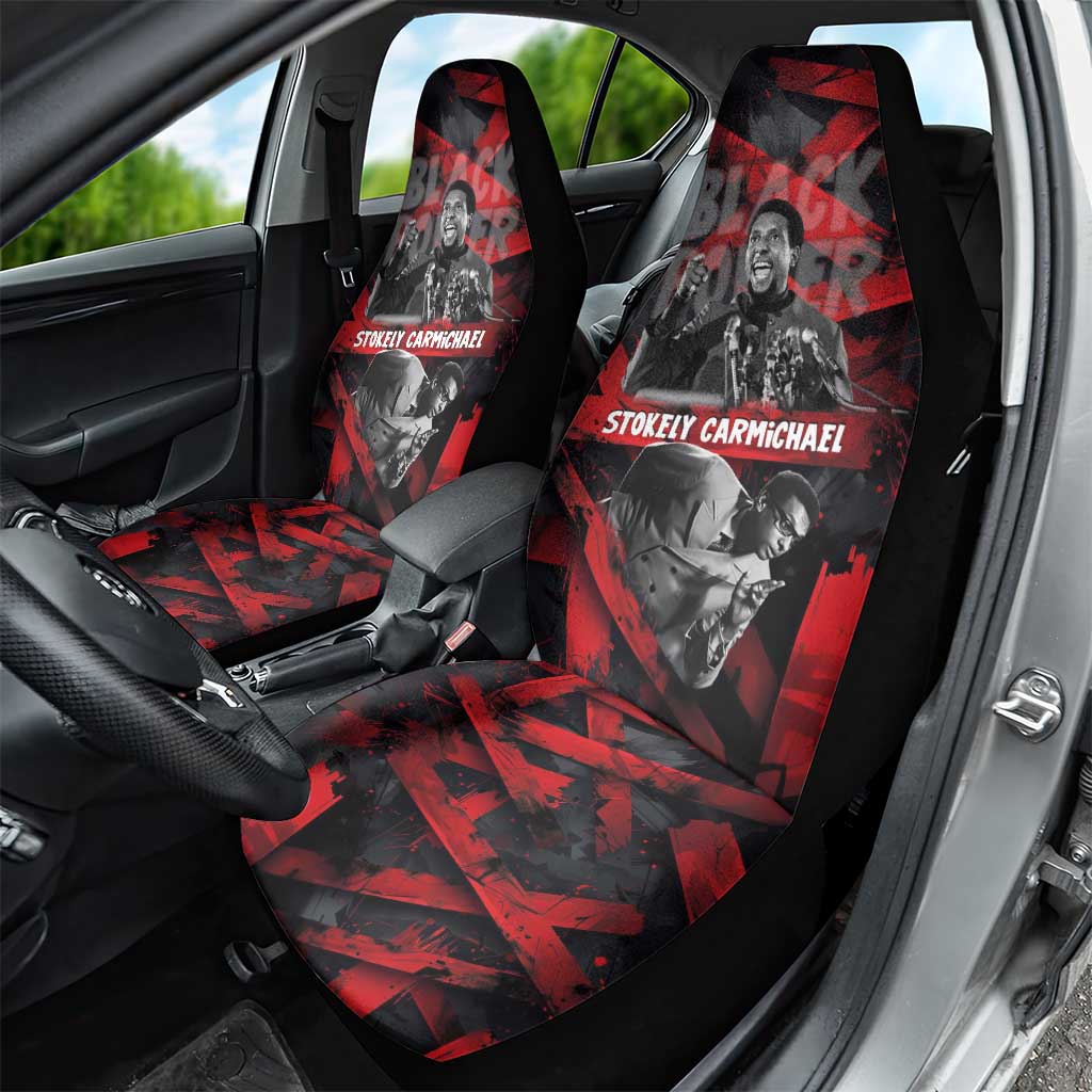 Stokely Carmichael Car Seat Cover Graphic Design Black Power Quote Powerful Speech Civil Rights - Wonder Print Shop