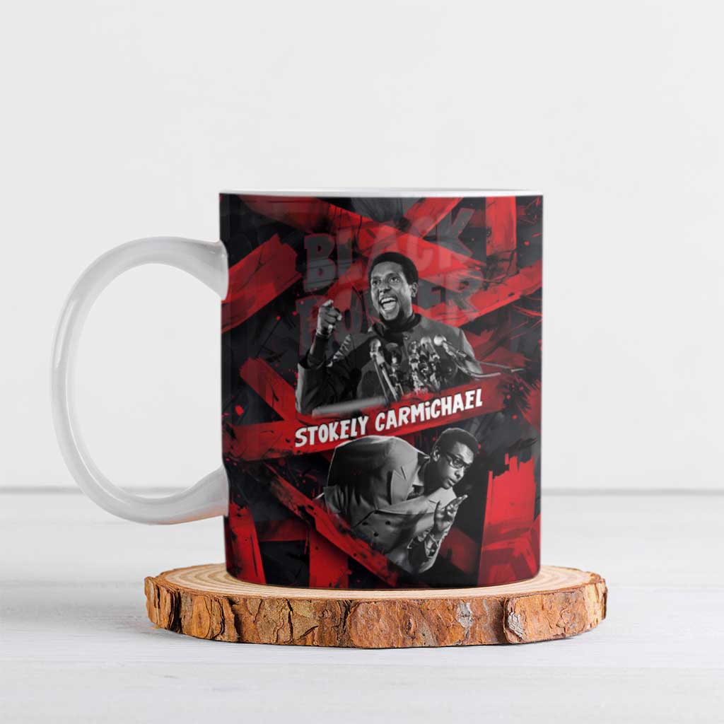 Stokely Carmichael Ceramic Mug Graphic Design Black Power Quote Powerful Speech Civil Rights - Wonder Print Shop