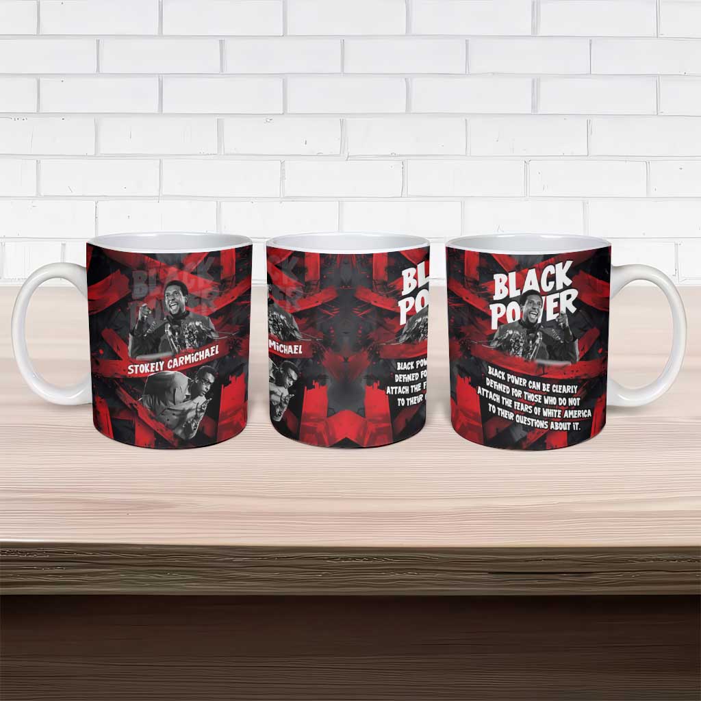 Stokely Carmichael Ceramic Mug Graphic Design Black Power Quote Powerful Speech Civil Rights - Wonder Print Shop