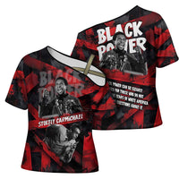 Stokely Carmichael Cross Shoulder Shirt Graphic Design Black Power Quote Powerful Speech Civil Rights - Wonder Print Shop