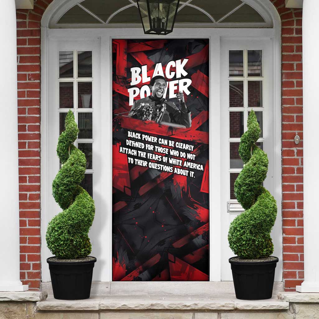 Stokely Carmichael Door Cover Graphic Design Black Power Quote Powerful Speech Civil Rights - Wonder Print Shop