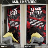Stokely Carmichael Door Cover Graphic Design Black Power Quote Powerful Speech Civil Rights - Wonder Print Shop