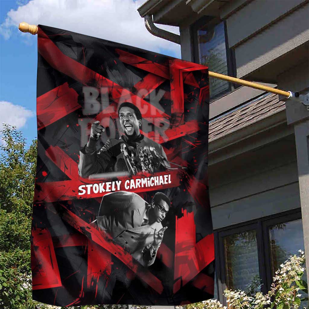Stokely Carmichael Garden Flag Graphic Design Black Power Quote Powerful Speech Civil Rights - Wonder Print Shop