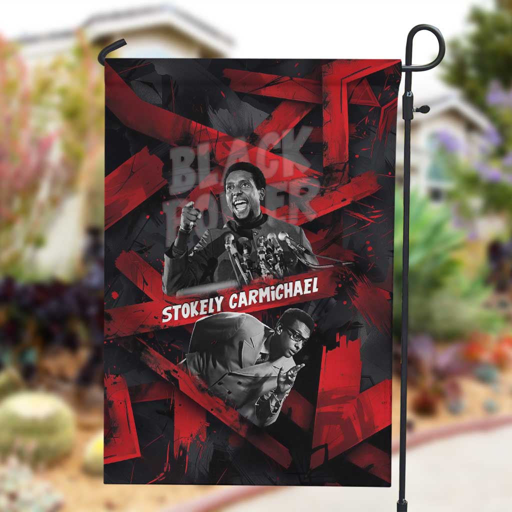 Stokely Carmichael Garden Flag Graphic Design Black Power Quote Powerful Speech Civil Rights - Wonder Print Shop