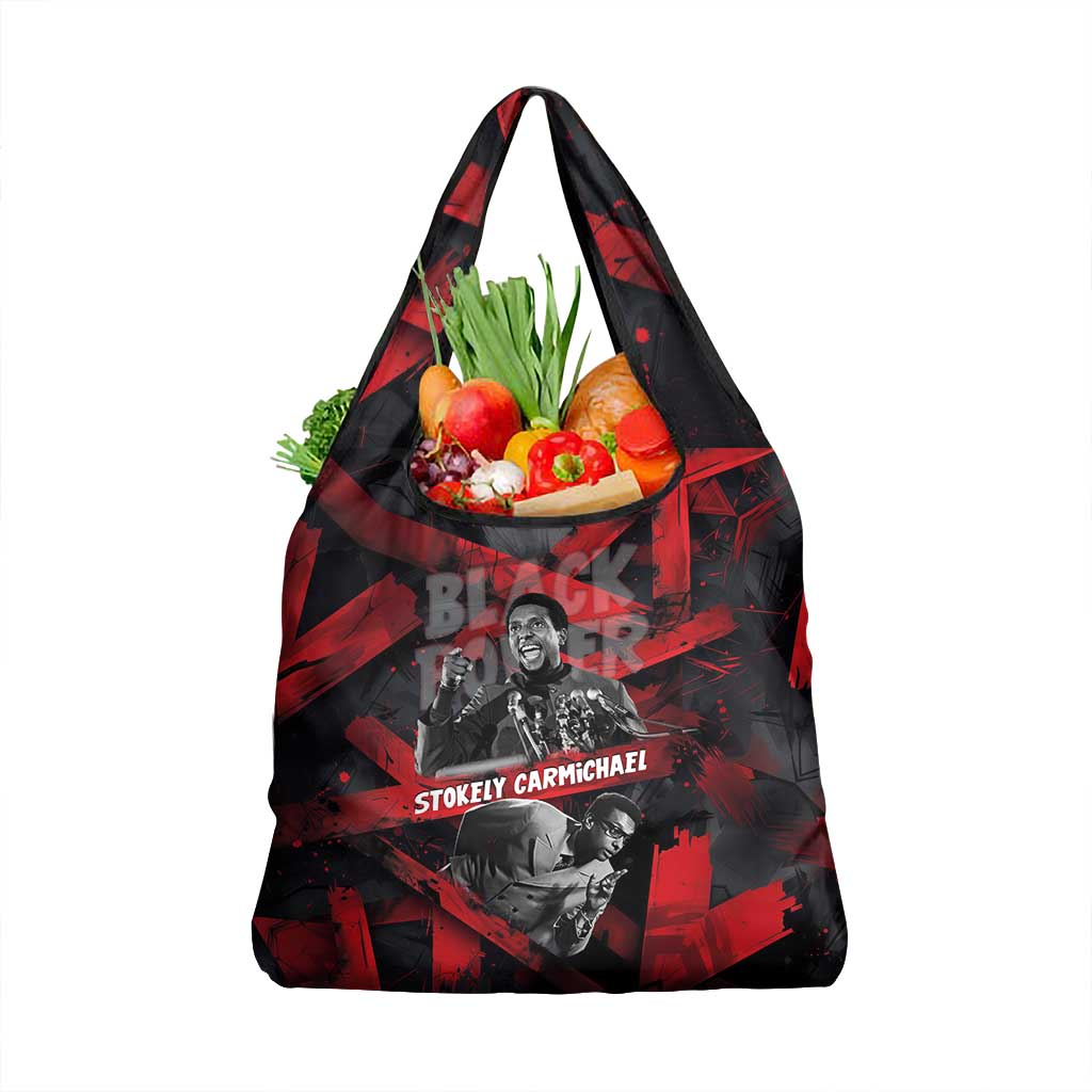 Stokely Carmichael Grocery Bag Graphic Design Black Power Quote Powerful Speech Civil Rights - Wonder Print Shop