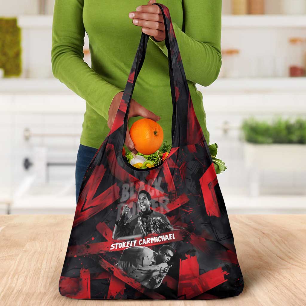Stokely Carmichael Grocery Bag Graphic Design Black Power Quote Powerful Speech Civil Rights - Wonder Print Shop