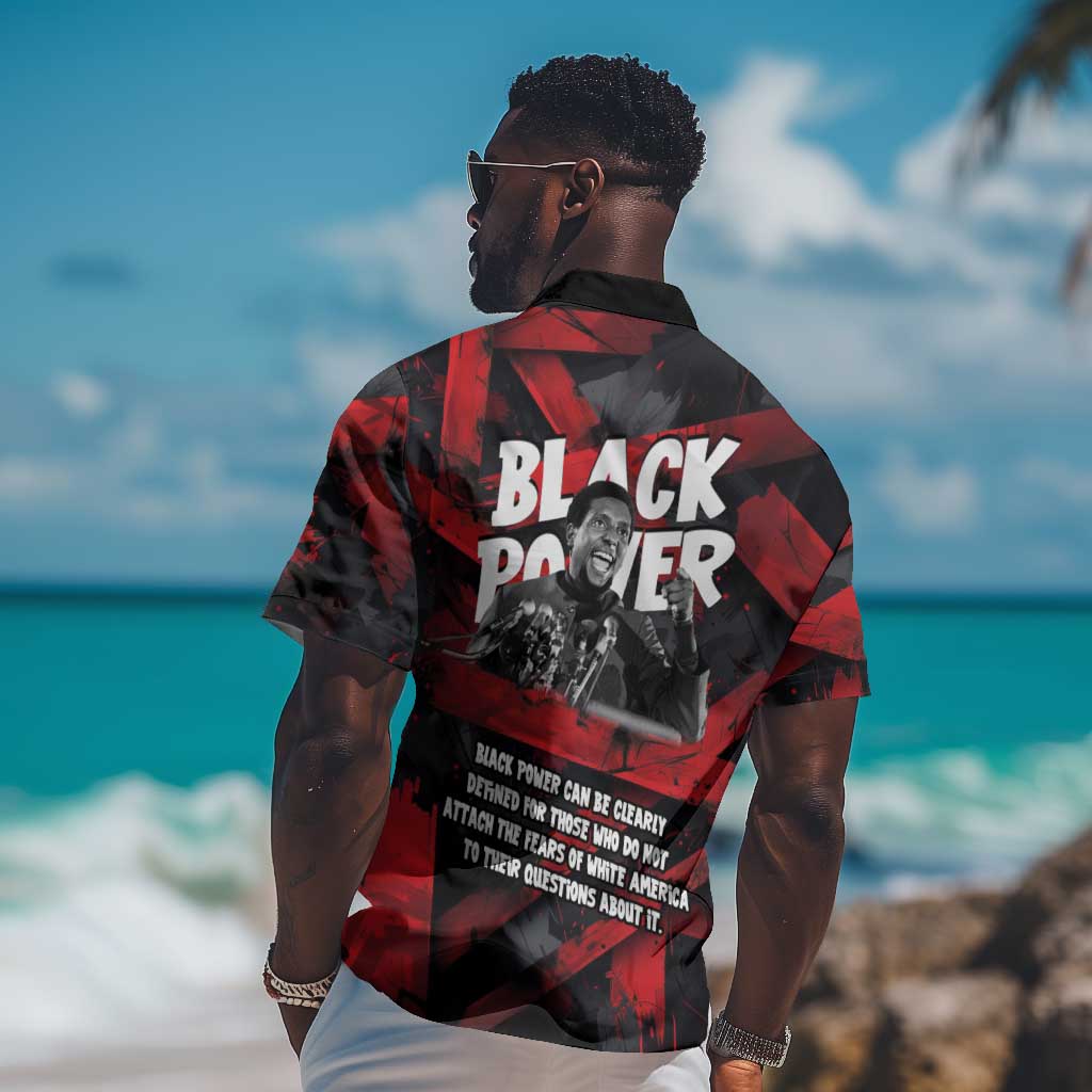 Stokely Carmichael Hawaiian Shirt Graphic Design Black Power Quote Powerful Speech Civil Rights - Wonder Print Shop