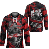 Stokely Carmichael Hockey Jersey Graphic Design Black Power Quote Powerful Speech Civil Rights - Wonder Print Shop