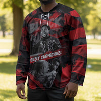 Stokely Carmichael Hockey Jersey Graphic Design Black Power Quote Powerful Speech Civil Rights - Wonder Print Shop