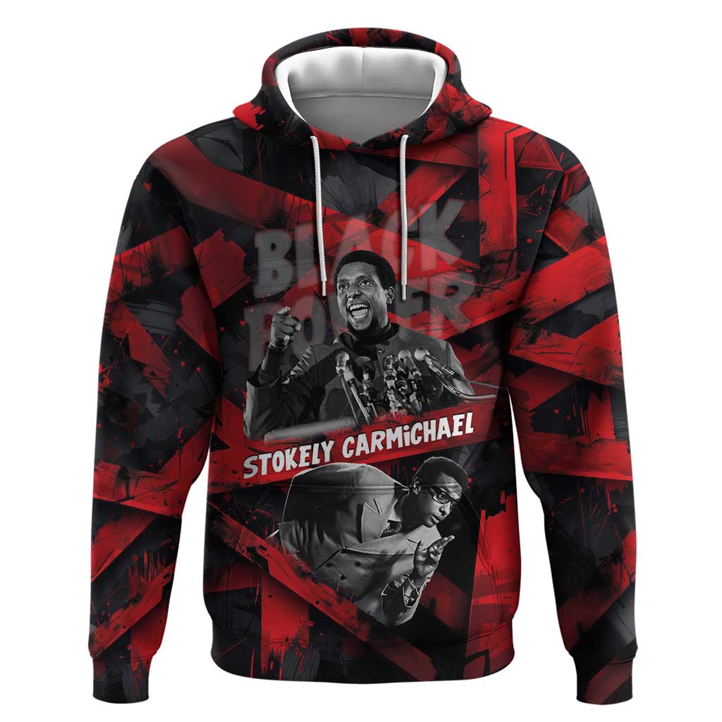 Stokely Carmichael Hoodie Graphic Design Black Power Quote Powerful Speech Civil Rights - Wonder Print Shop