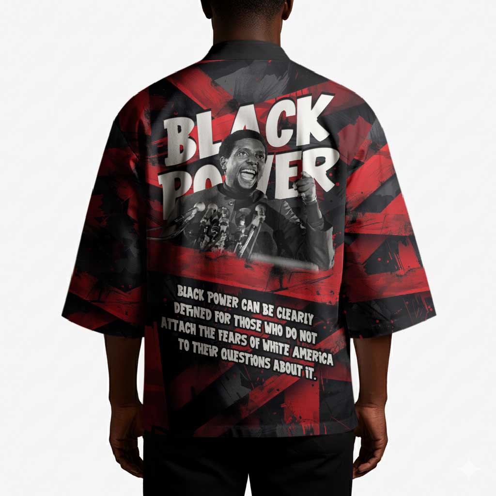 Stokely Carmichael Kimono Graphic Design Black Power Quote Powerful Speech Civil Rights - Wonder Print Shop