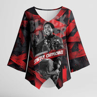 Stokely Carmichael Kimono Sleeve Blouse Graphic Design Black Power Quote Powerful Speech Civil Rights - Wonder Print Shop