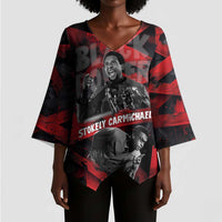 Stokely Carmichael Kimono Sleeve Blouse Graphic Design Black Power Quote Powerful Speech Civil Rights - Wonder Print Shop