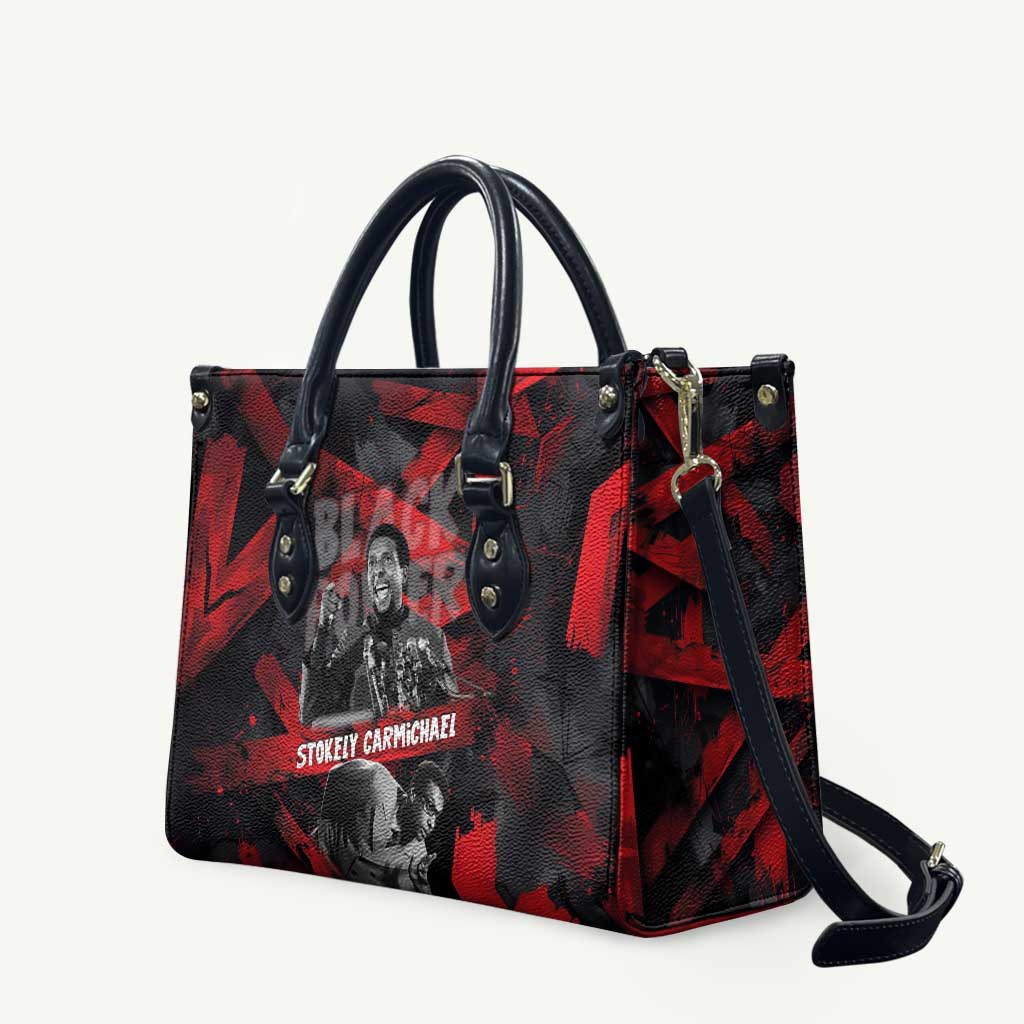 Stokely Carmichael Leather Bag Graphic Design Black Power Quote Powerful Speech Civil Rights - Wonder Print Shop