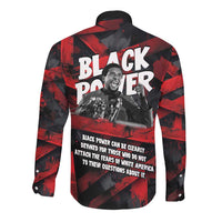 Stokely Carmichael Long Sleeve Button Shirt Graphic Design Black Power Quote Powerful Speech Civil Rights - Wonder Print Shop